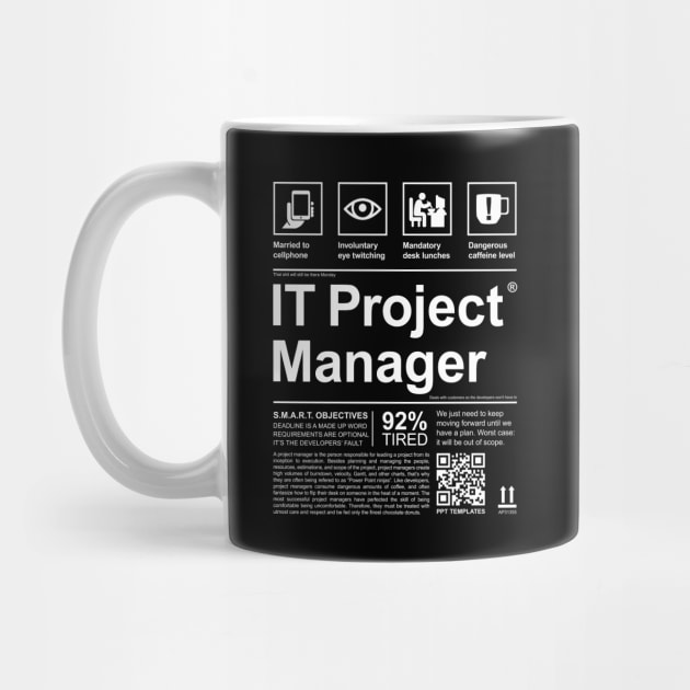 PROJECT MANAGER LABEL by officegeekshop